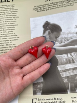 Подвеска сердце красная